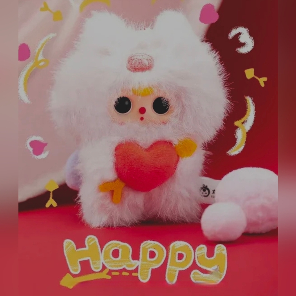 NIB Baby Three Cupid Vinyl Plush Toy- Piggy